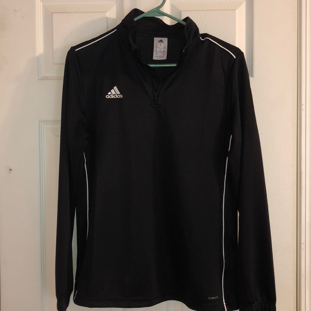 Quarter zip, Black adidas jacket